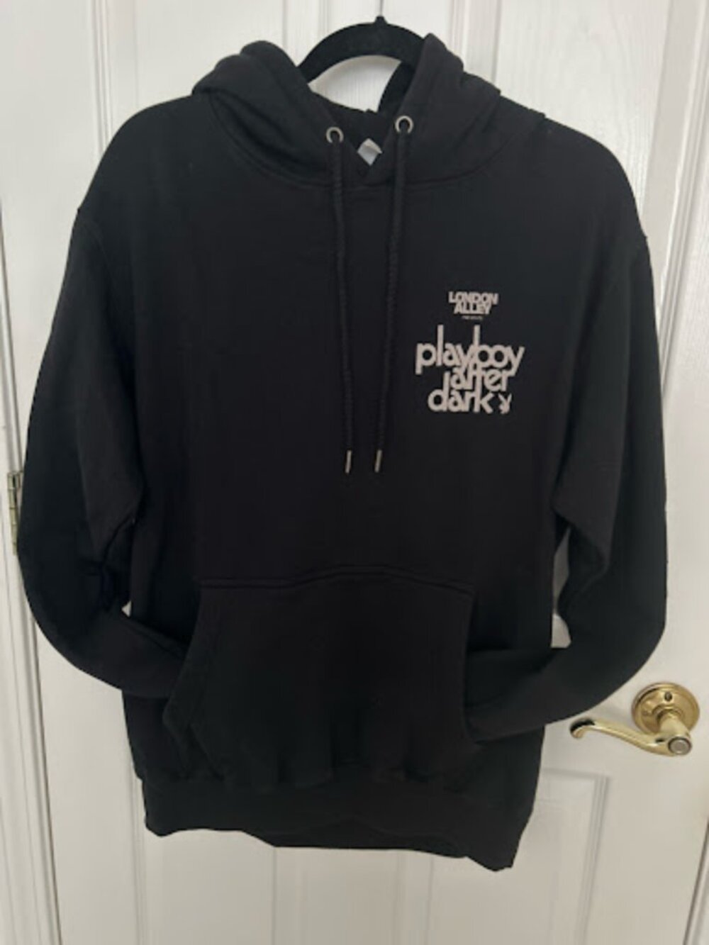 London Alley x Playboy After Dark Staff Hoodie Black Size M Crew Exclusive